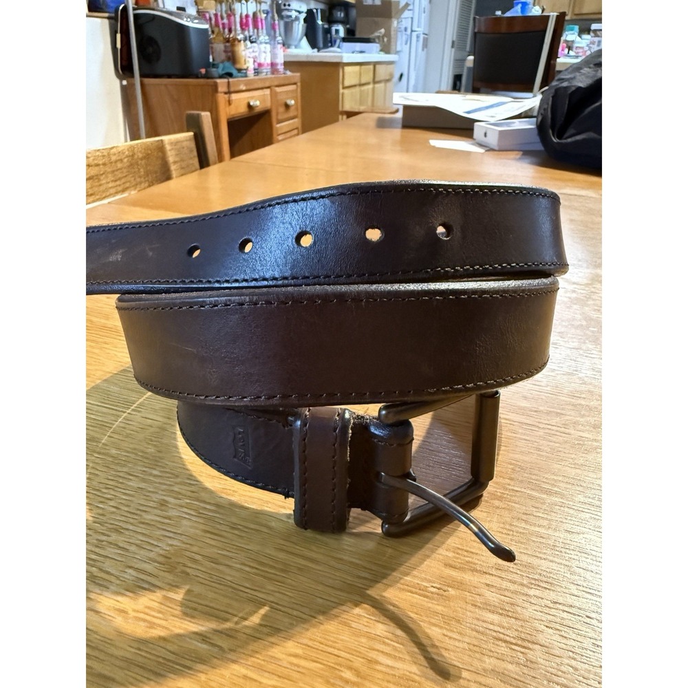 Levi's Brown Genuine Leather Work Belt - Men's Size 40 EUC